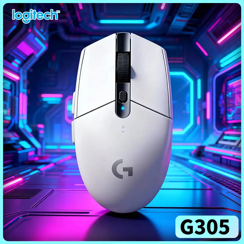 G305 Logitech LIGHTSPEED Game Mouse 6 Customizable Buttons Optimized RF Signal Transmission PC Mac Gamers