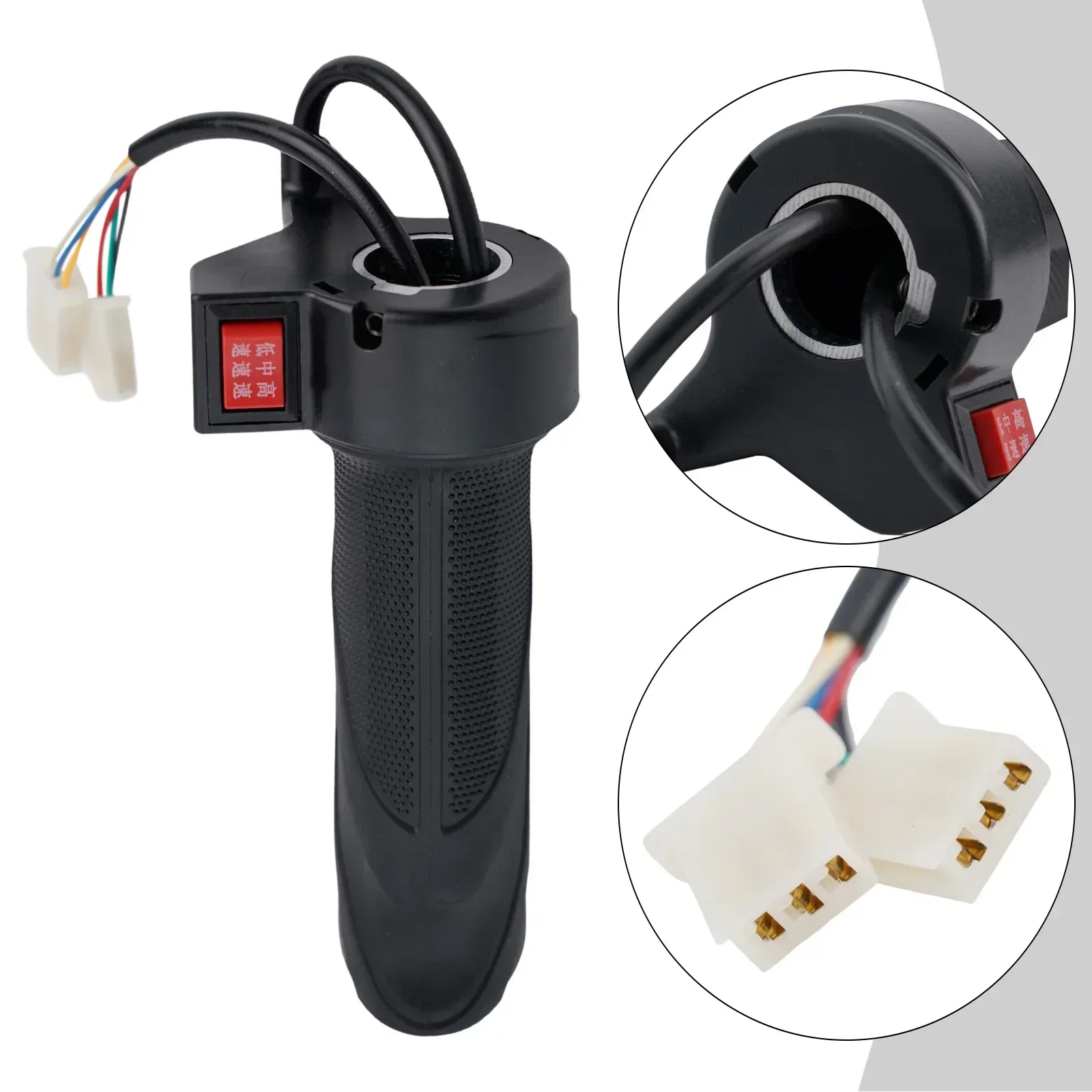 3speed Electric Bicycle Throttle E-bike Right Hand Grip Throttle Turning Accelerator Electric Bike Modification Accessories