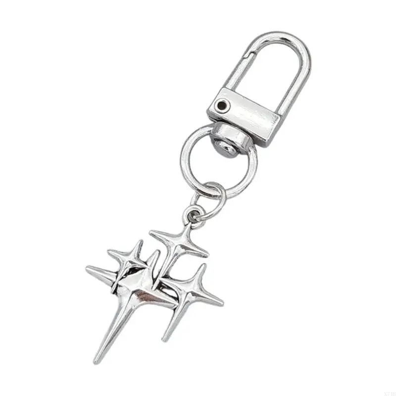Customizable Alloy Keychain With Dreamy Moon And Stars Star Accessory