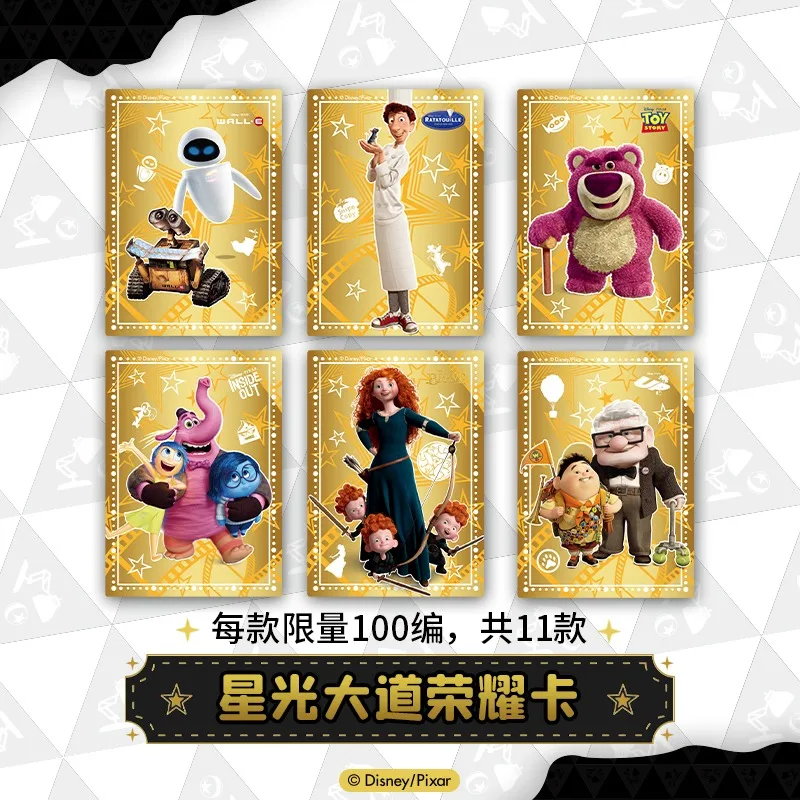 بطاقة متعة الرسمية بطاقات ديزني الأصلية بيكسار 37th الذكرى تحصيل بطاقات Senluo Wanxiang أنيمي الطرفية دمى هدايا #2