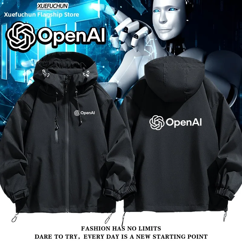 

Илон Маск Open AI Artificial nce Proam Casual Jaet ex Ветрозащитное пальто из полиэфирного волокна Long Sve на молнии с капюшоном