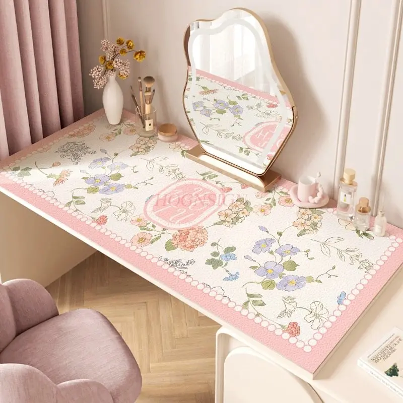 

1 шт. коврик для туалетного столика, водонепроницаемый, маслостойкий, без стирки, регулируемая скатерть, защитный коврик для стола для макияжа