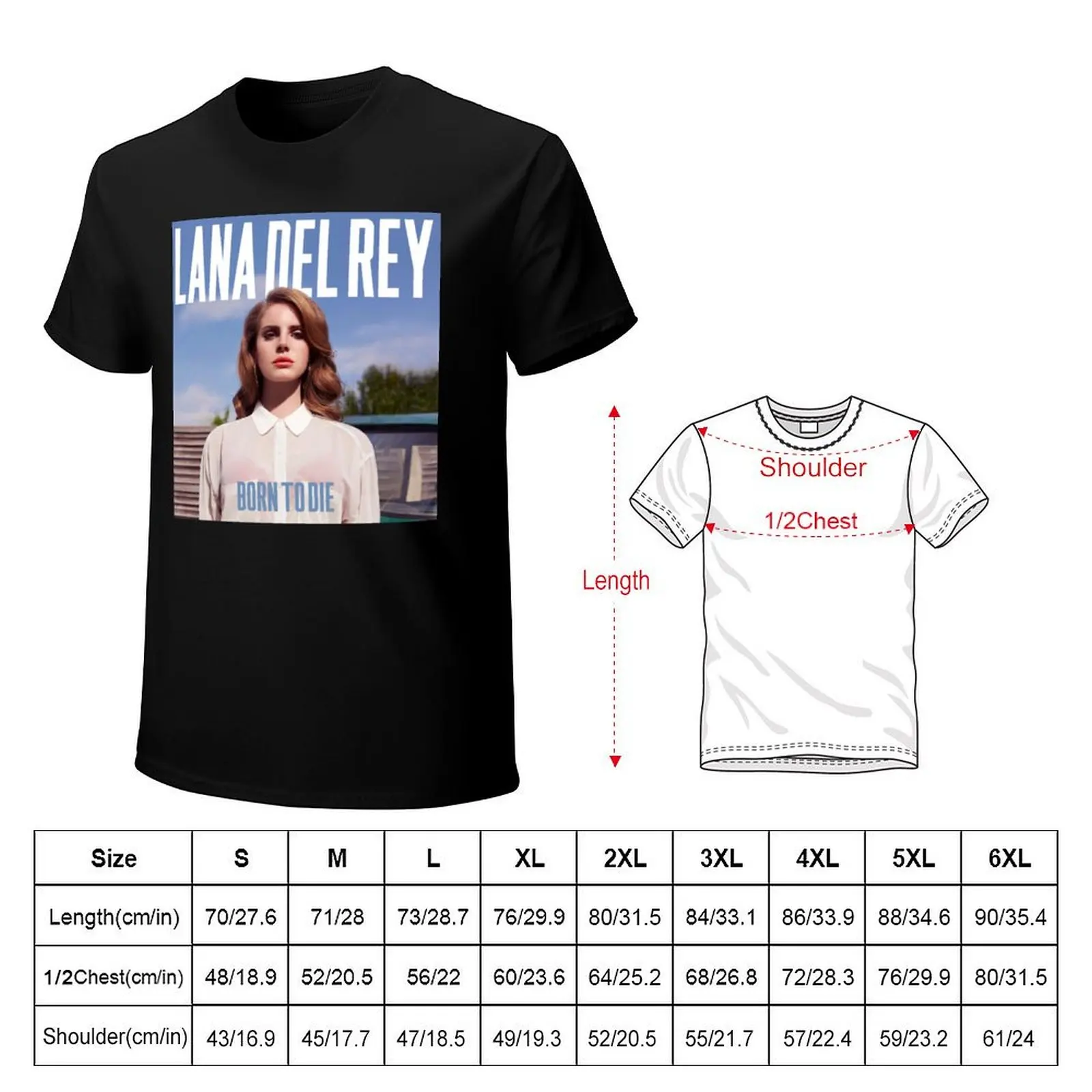 lana del ray the born tour 2022 masagus T-Shirt Big and Tall Casual T-Shirt