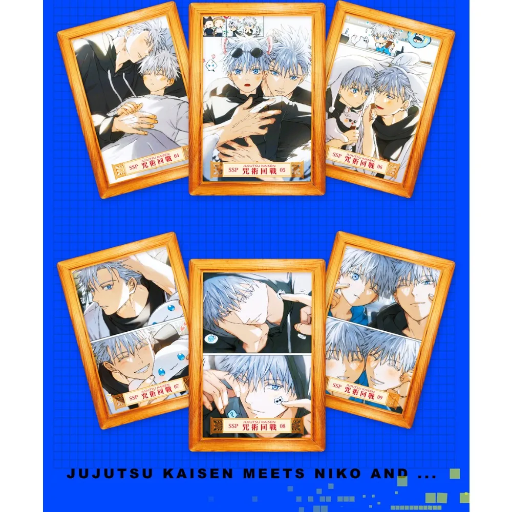 Cartes de Collection fantaisie Anime Jujutsu Kaisen, périphériques créatifs et exquis à la mode, cartes de personnages artistiques, cadeaux d'anniversaire pour enfants