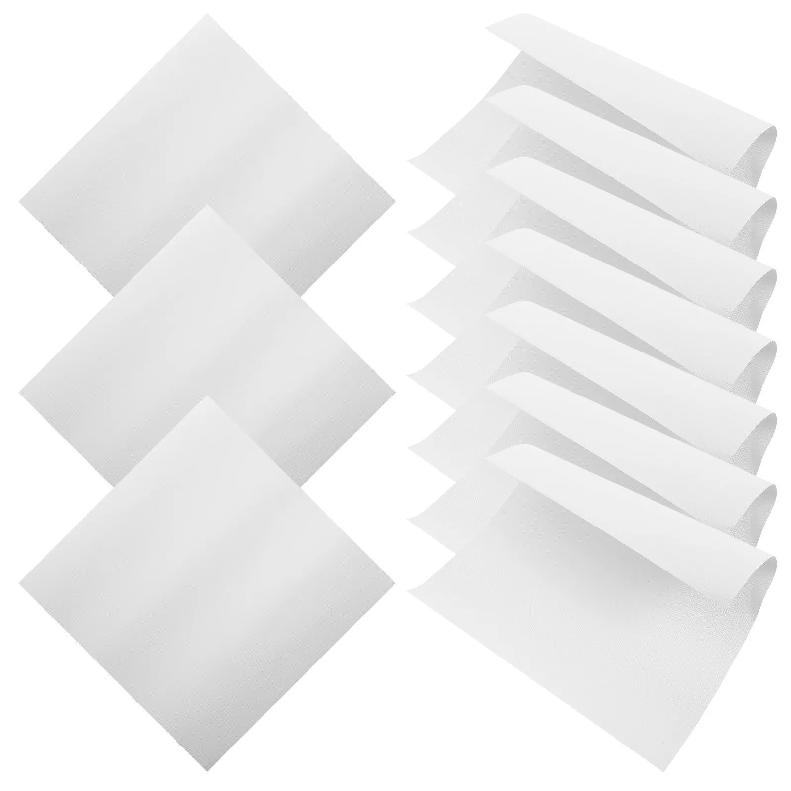 10Pcs Professional Grade Oil Painting Canvas Sheets Cotton Material Lightweight Compact Blank Painting Canvases for Acrylics