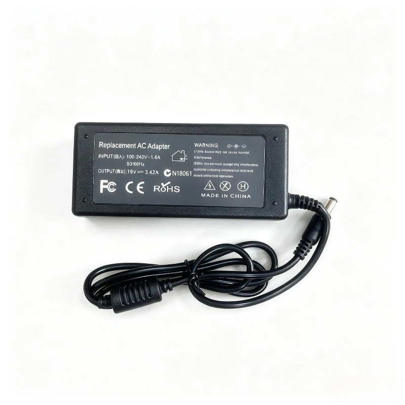 19V 3.42A 65W Laptop AC Power Adapter 5.5x2.5mm Charger For ASUS R33030 N17908 V85 Lenovo Acer BenQ Notebook Charger Supply Cord