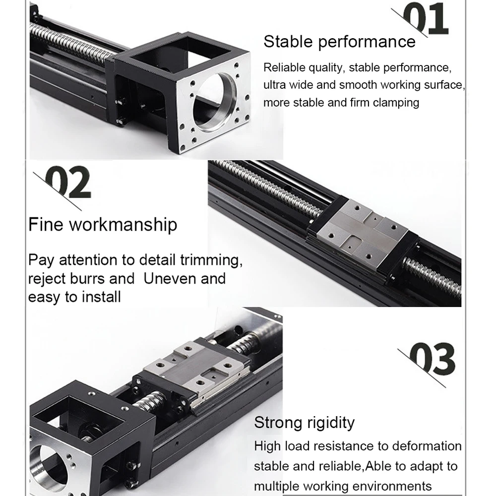 Kk86 Schiebe tisch lineare Bühnen breite 85mm Stahl basis modul lineare Achse hohe Steifigkeit hohe Präzision mit staub dichter Platte