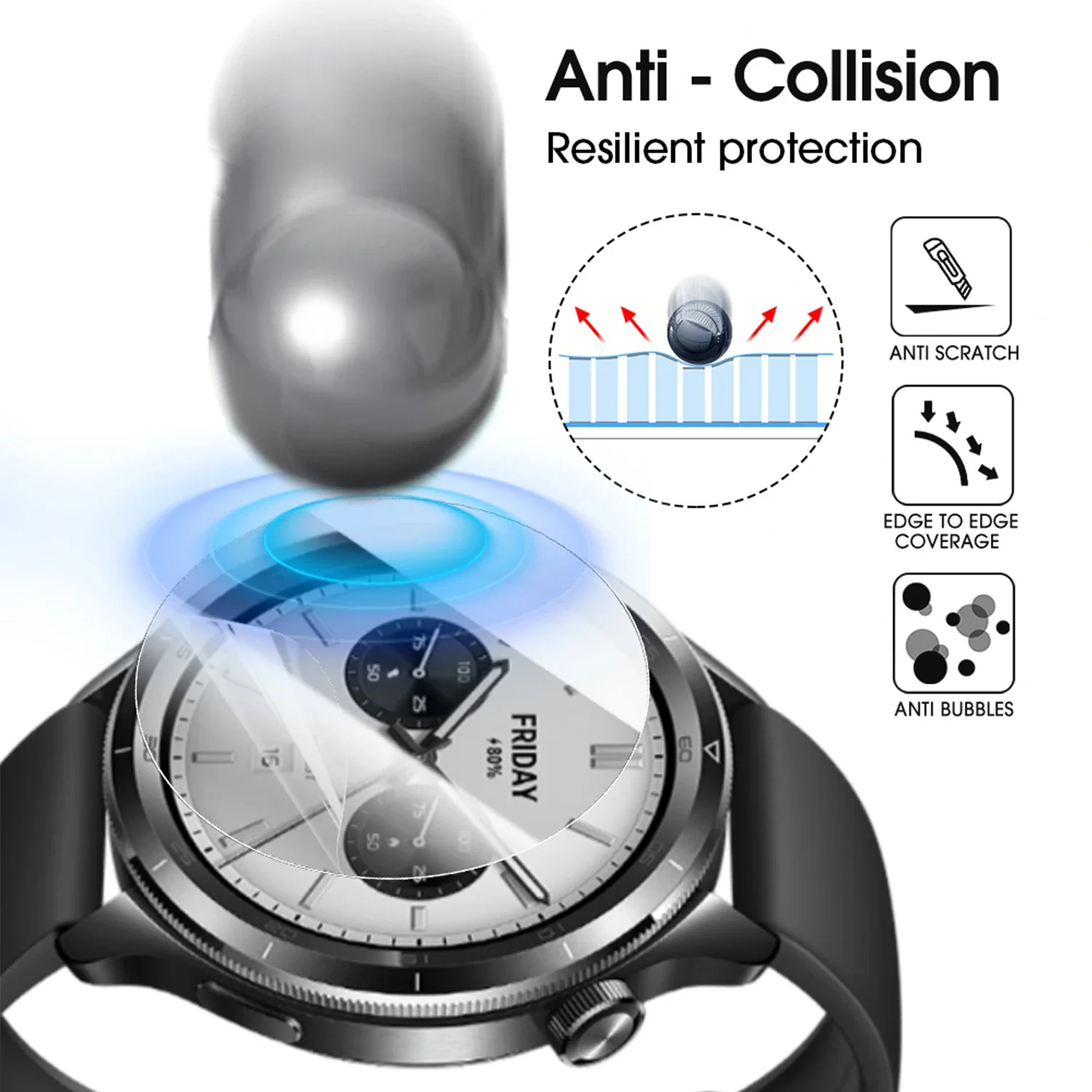 For Xiaomi Watch S4 Smartwatch Soft TPU Protective Hydrogel Films Scratch Resistant Screen Protector For Mi Watch S4 Accessories