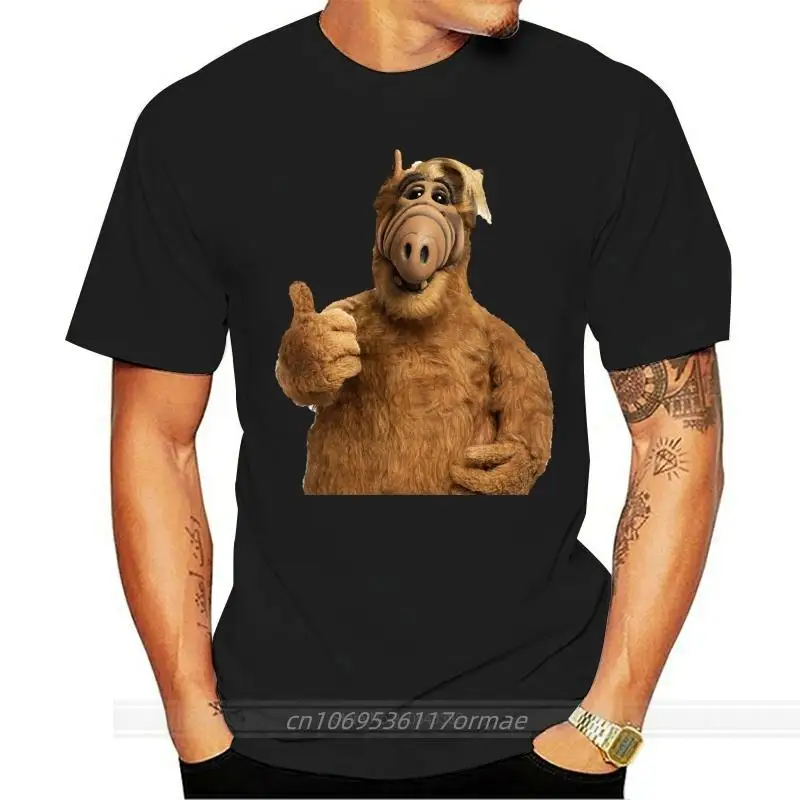 

Grid Kemeja Pria Anak ALF TV Serial Televisi Tahun 80 90 Kutu Buku T-Shirt Katun Kaos Pria Musim Panas Fashion Euro ukuran
