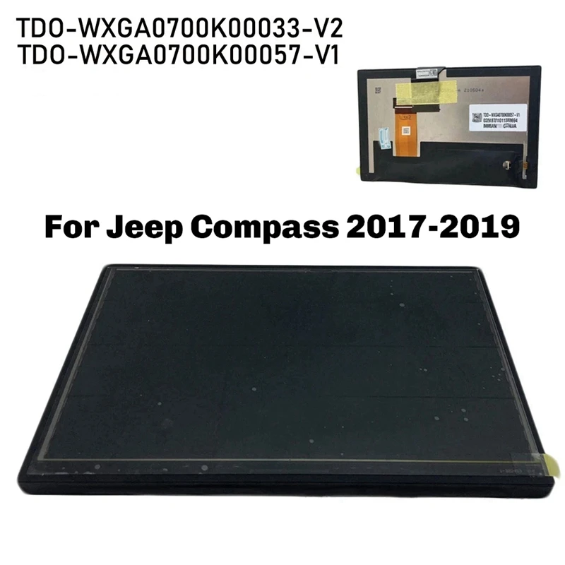 

TDO-WXGA0700K00057-V1, TDO-WXGA0700K00033-V2 7-дюймовый радионавигационный ЖК-дисплей с сенсорным экраном для Jeep 2017-2019-A02Q
