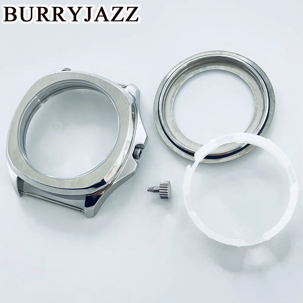 BURRYJAZZ 40mm NH35 NH36 ETA2824 2836 Miyota8215 Mingzhu DG2813 3804 Watch Case With Sapphire Crystal Stainless Steel Waterproof