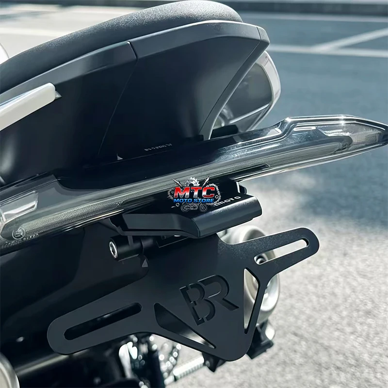 New For CFMOTO 675SR 675SR-R 500SR 675NK Foldable Motorcycle Accessories 675sr Black License Plate Holder Fender Eliminator Kit