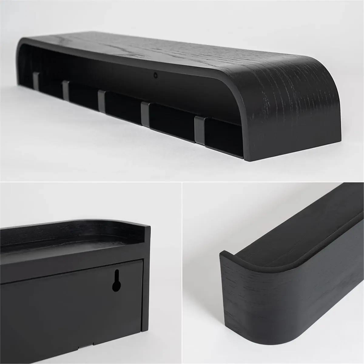 

Новая настенная вешалка для одежды 2026 года – современная вешалка с скрытыми настенными крючками – вешалка для одежды из массива дерева с шпонированной панелью