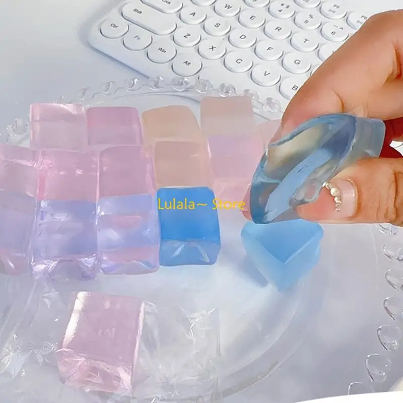Y4QA – Cube glace incassable en 20 pièces, Figurine Maltose, nouveauté Gag Table, jouet pétrissage mignon, Cube