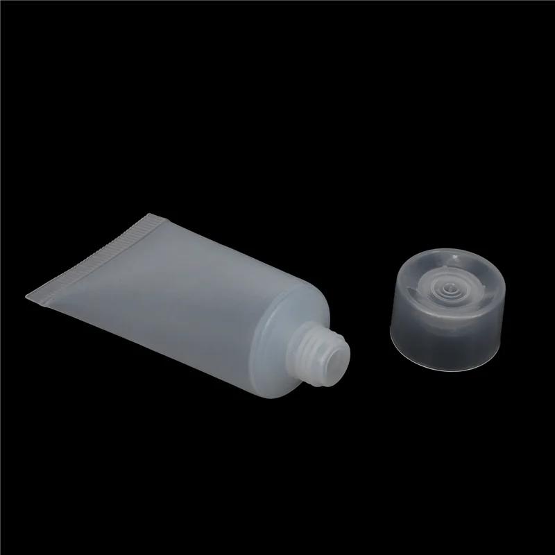 GYTB-400Pcs 15 مللي أنبوب إعادة الملء زجاجة محلول فارغة أنبوب لين مع غطاء السفر ضغط يشكلون الحاويات زجاجات إعادة الملء