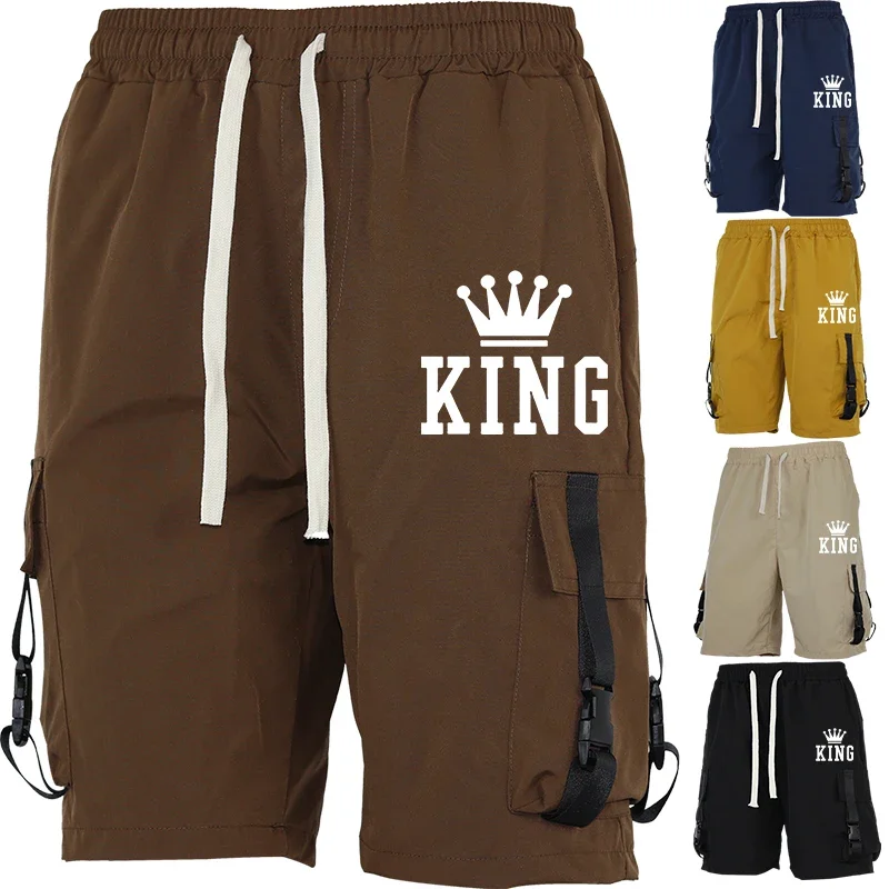 

City Style Men's Printed Cargo Shorts Multi-Pocket Design Durable Fabric Casual Summer Outdoor Wear Fashion Trousers Modern Vibe