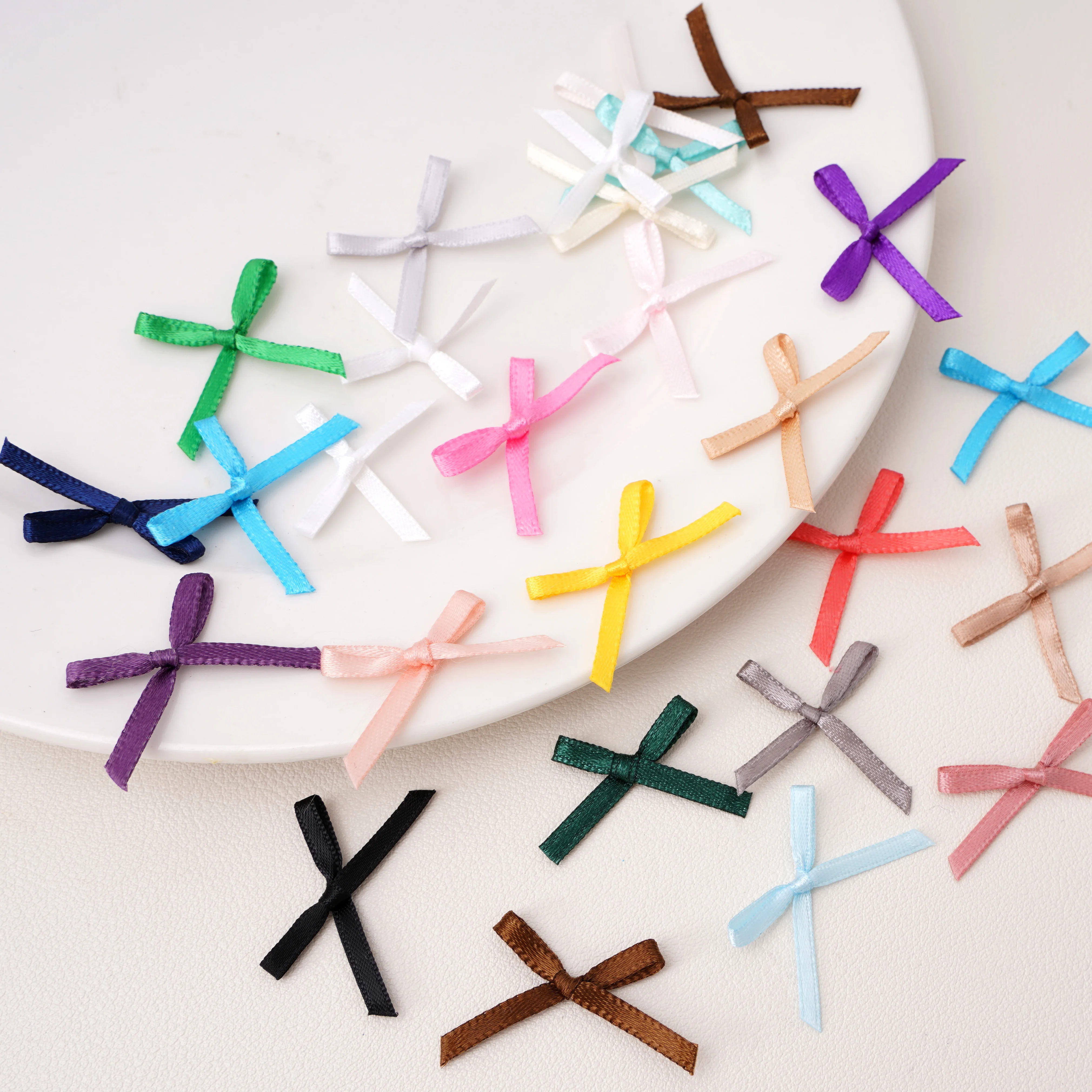 10-50 Pcs Colorful Mini Cute Bowknot Decorations for DIY Handmade Hair Accessories Phone Chain Charms Doll Craft Supplies