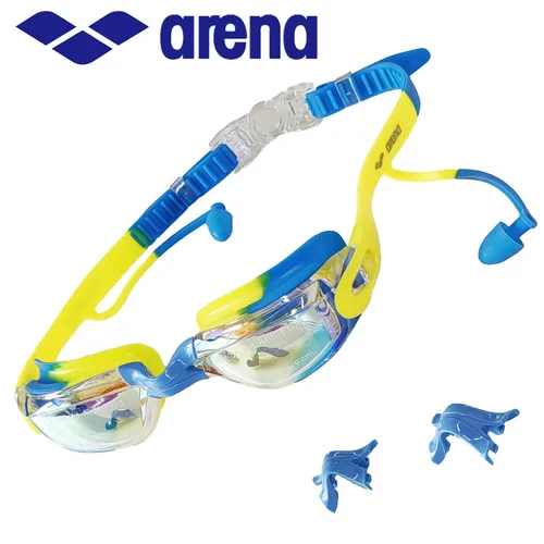 Imagen 1 del producto Gafas de natación profesionales ARENA para niños de 5 a 13 años, antiniebla, impermeables, protección UV, gafas de silicona, gafas de competición
