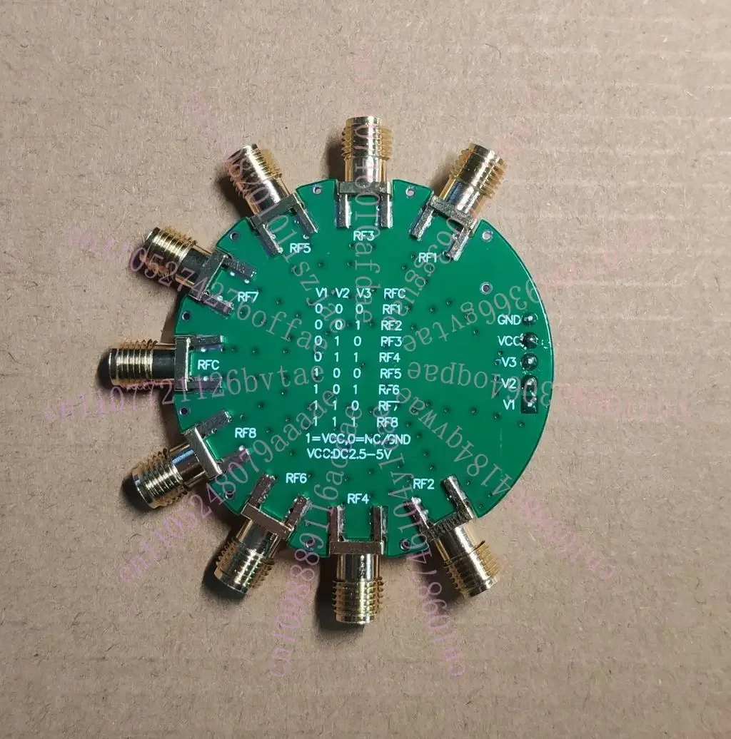 10K-6G SP8T Switch 1 Out of 8  0.1G Test Board Single Pole Eight Throw RF Microwave SKY13418