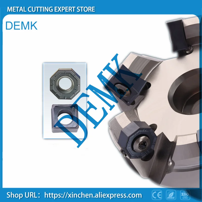 

Double-sided 8 angle 45 degree 50 63 80 100 heavy-duty milling cutter for ONMU050505 or SNMX1205 SNMU1305 series carbide insert