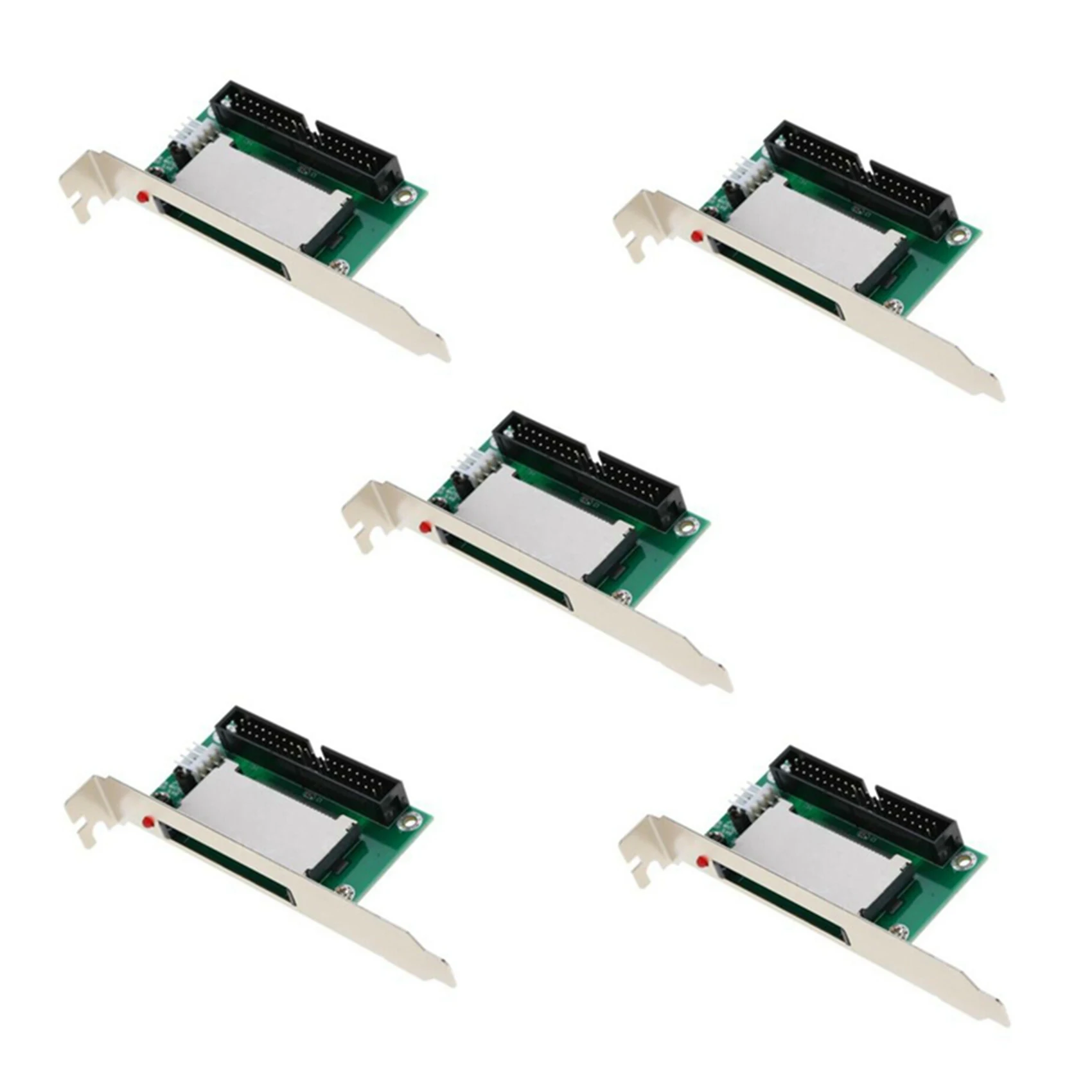 

5X 40-Pin Cf Compact Flash Card to 3.5 Ide Converter Adapter Pci Bracket Back Panel