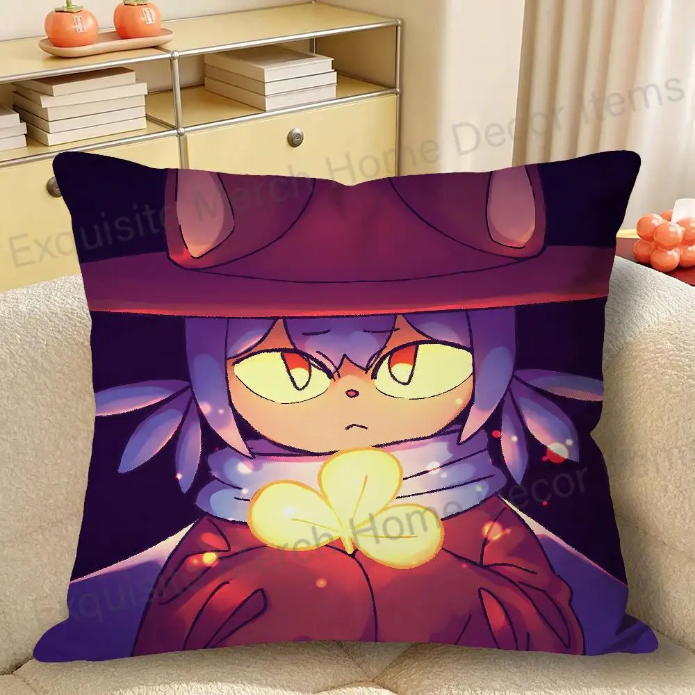 N-Niko Cute O-Oneshot Anime Celebrity Merchandise All-Match Printed Pillow Case Sofa Car Office Room Decoration Protector