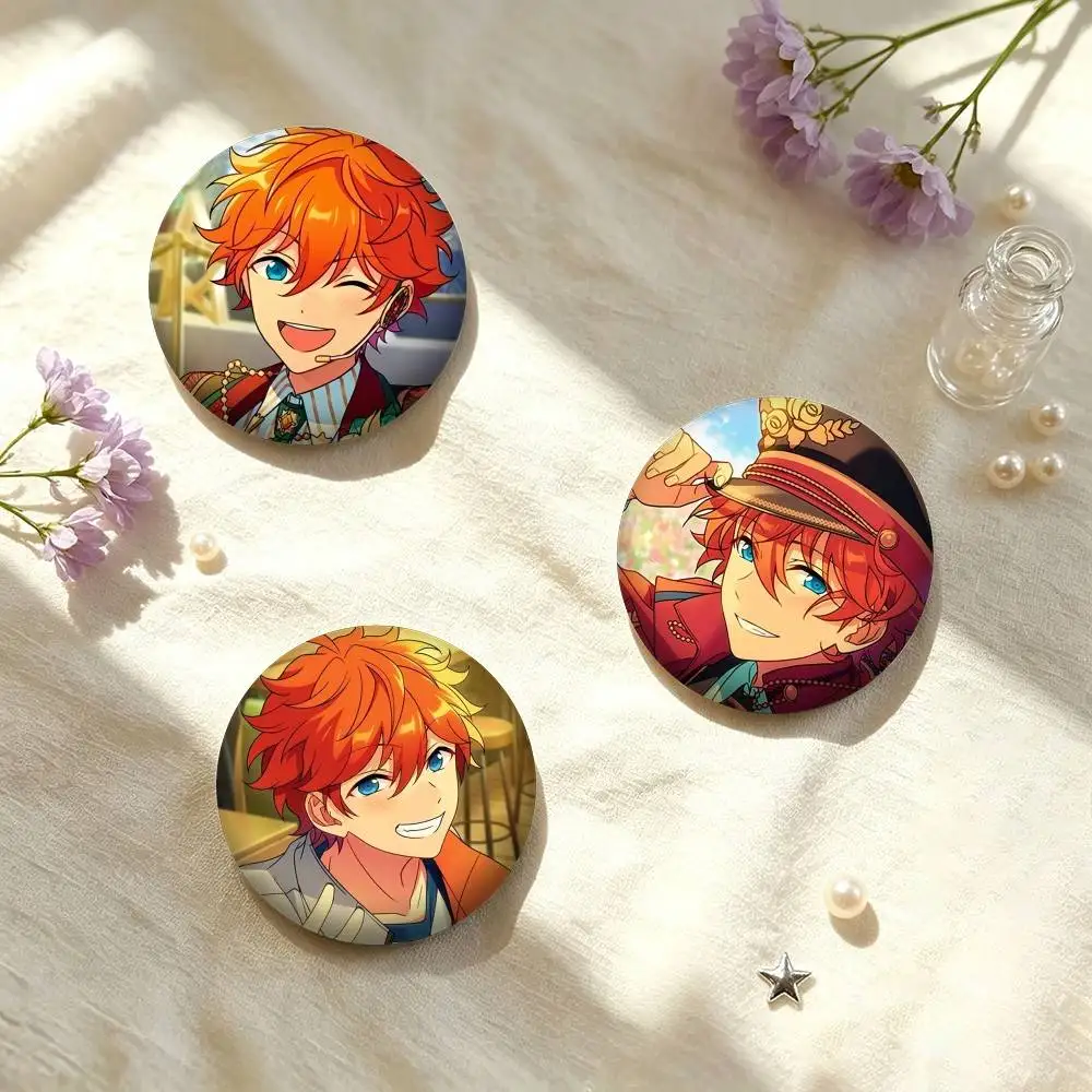 G-Game Ensemble Stars Akehoshi Subaru 25 32 44 58 75mm Badges Personalized Round Brooches Pins Accessory Gift