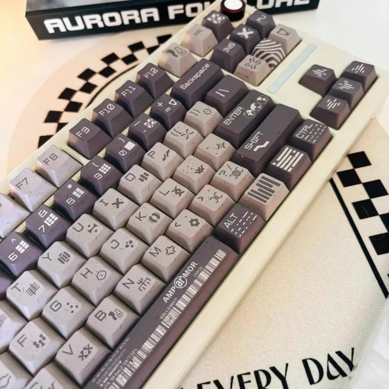Imagem -03 - Themel Keycap para Teclado Mecânico Pbt Personalizado Personalizado Perfil Cereja Jogos Peças Industriais 139 Chaves