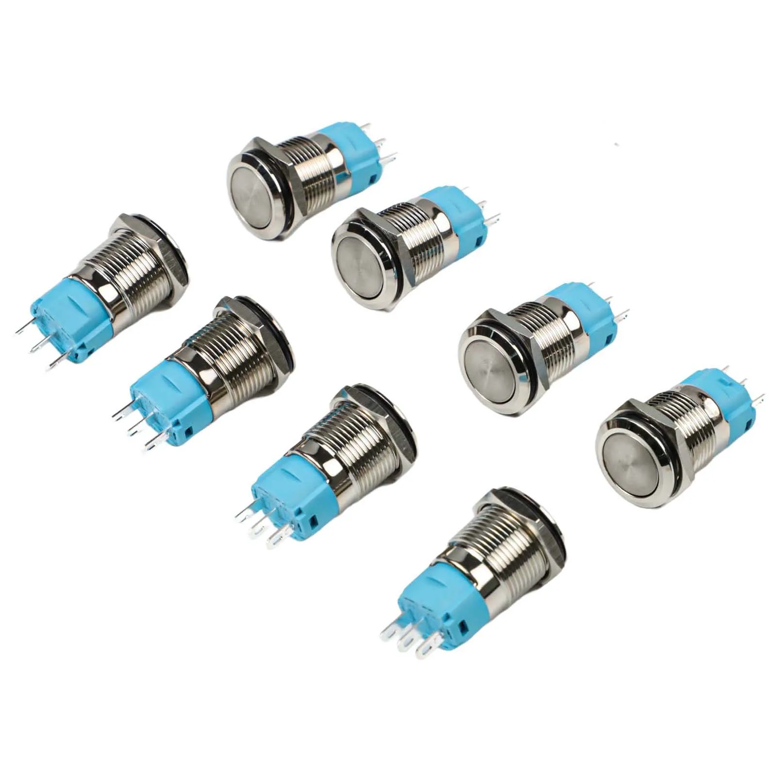

3A Electrical Switch 16mm Flat Head Switch 100,000 Electrical Life 300,000 Mechanical Life Suitable For Multiple Projects