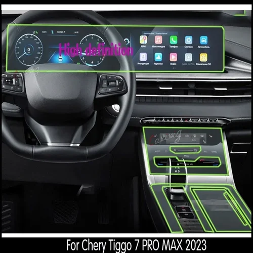 Pantalla de navegación para Chery Tiggo 7 PRO MAX 2023, accesorios para coche, consola central, película protectora de membrana transparente de TPU
