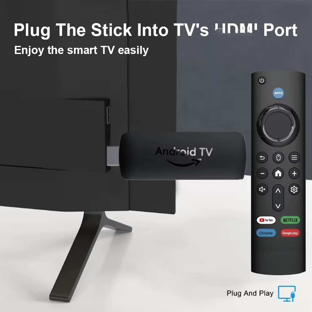 مشغل الوسائط المتدفقة Velec Android 12 Smart Stick 8K مع جهاز تحكم عن بعد صوتي يدعم Netflix YouTube Google Allwinner H616 للتلفزيون عالي الدقة #6