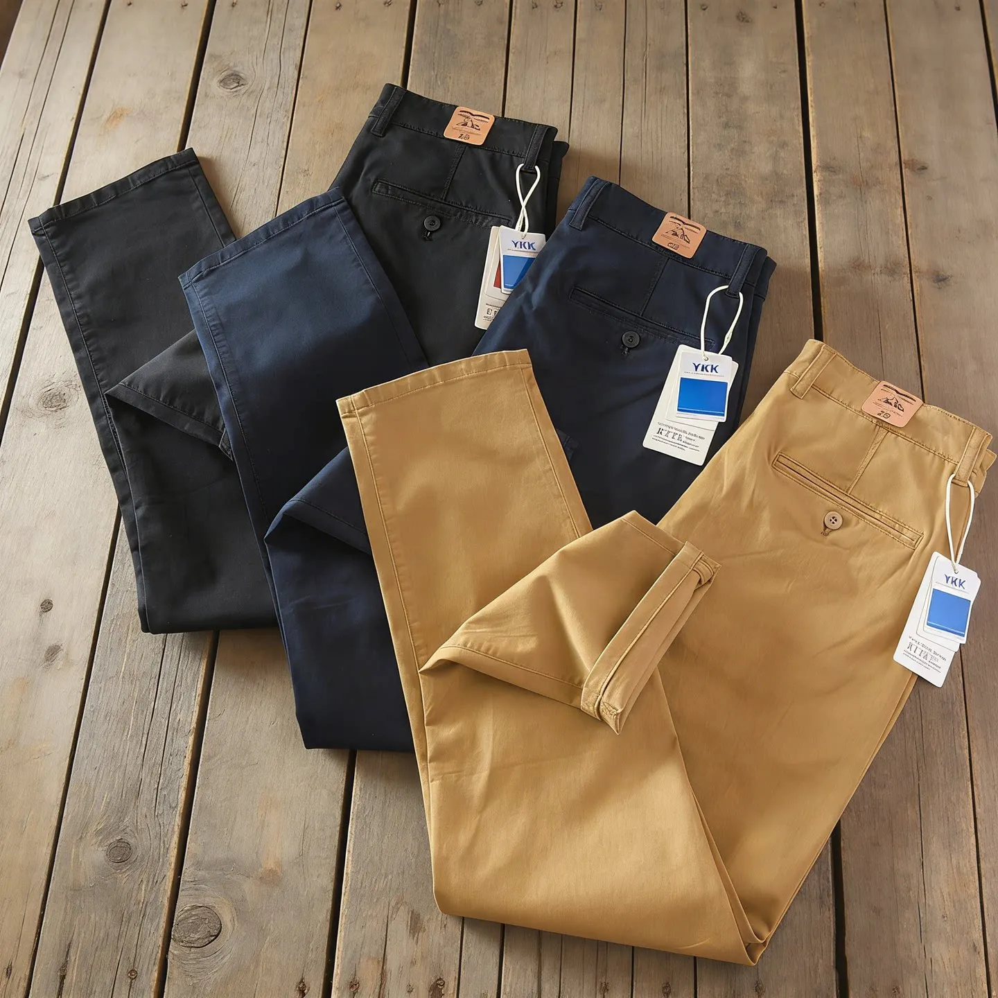 

2026 Spring New American Retro Comfortable Twill Cargo Pants Men's 97% Cotton Fashion Multi-pocket Straight Casual Trousers