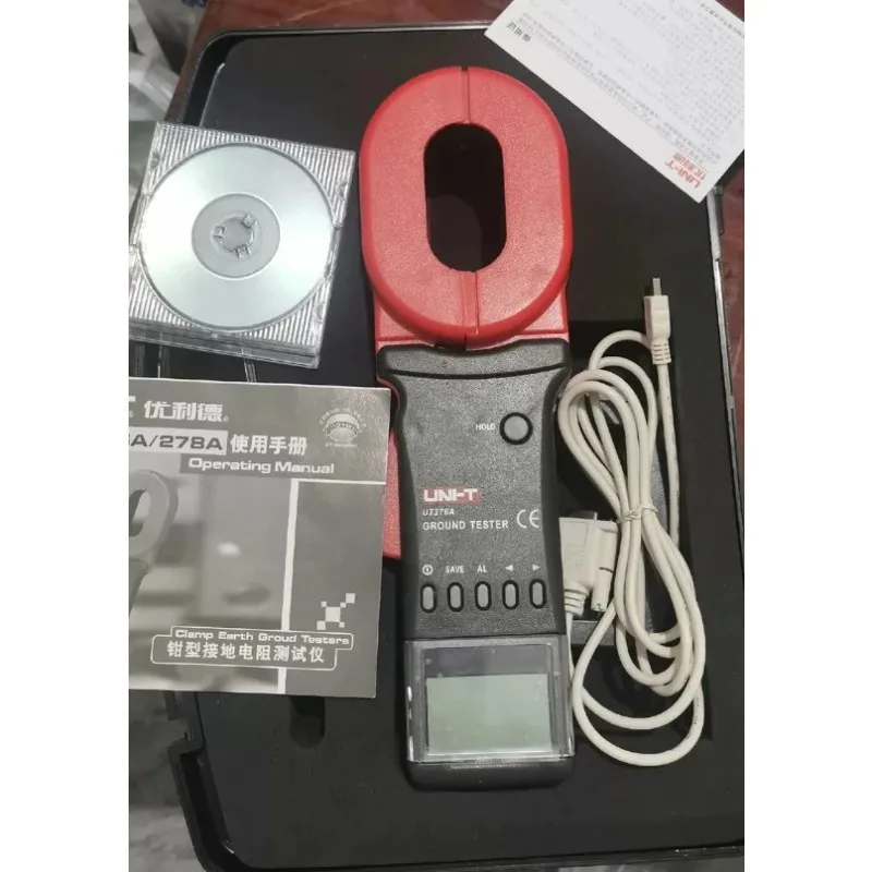 1PC NEW UNI-T UT276A Digital Earth Clamp Grounding Resistance Tester,Brand   UT276A In Stock Original Box#familitrade