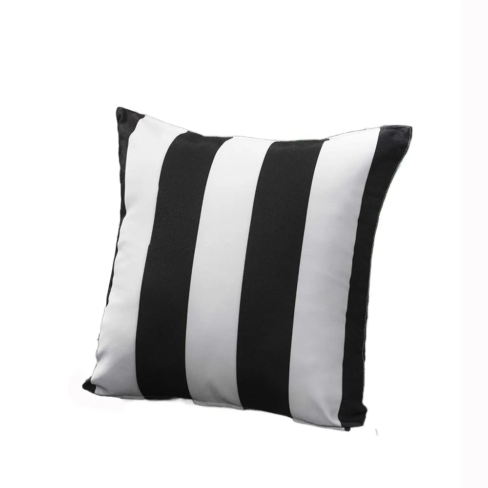 

Colorful Waterproof Outdoor Cushion Cover Durable Striped Pillow Cover Modern Pillow Case Home Decoration