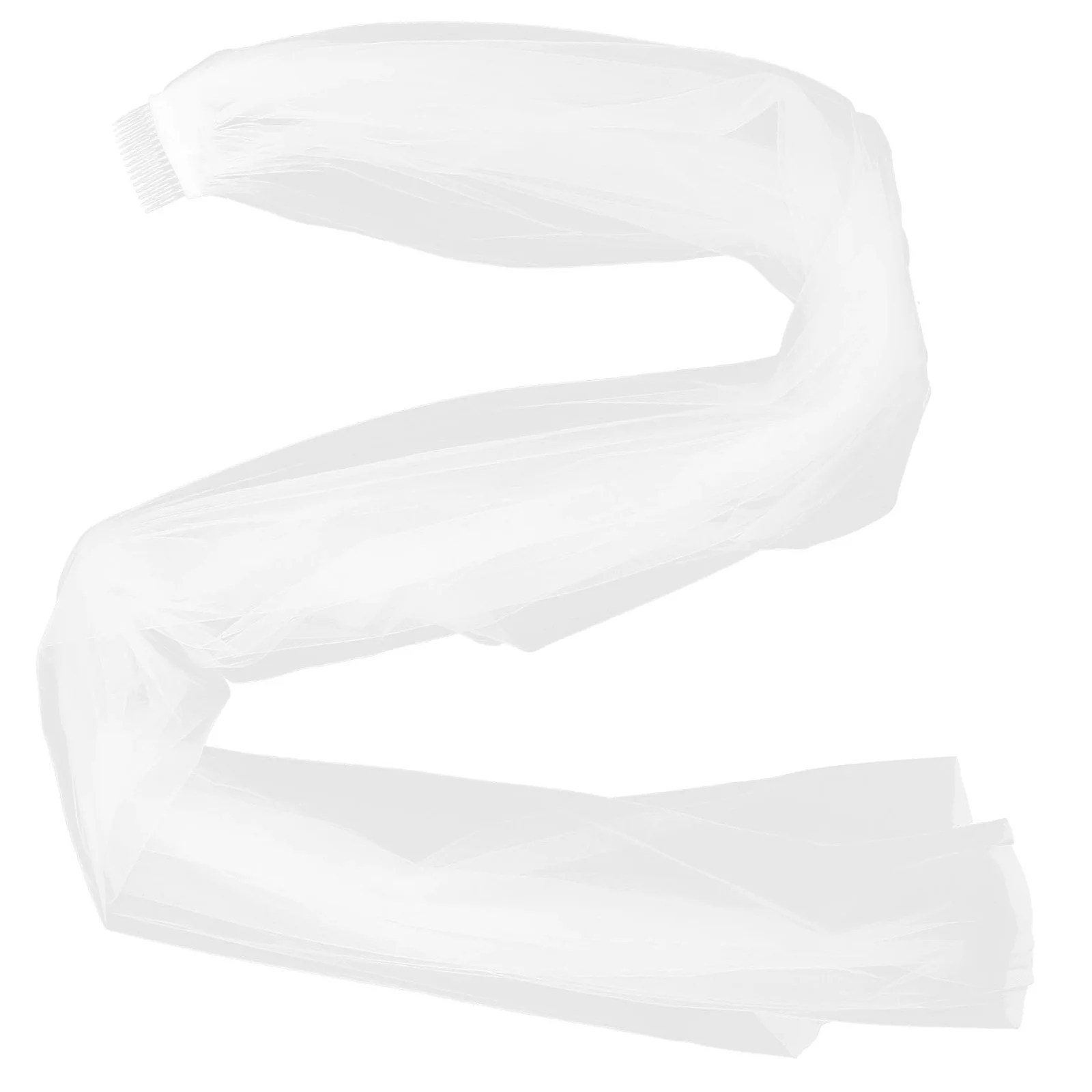 

Elegant Bridal with Comb Floor Wedding Veil Length Wedding Veil For Bride Lace Edge Hair Accessories for Bride