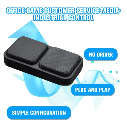 Imagen 2 del producto Teclado Macro programable USB de una tecla para Windows, Linux, MacOS, ratón de tecla de acceso rápido, Mini teclado de 2 teclas, copia P U3W2