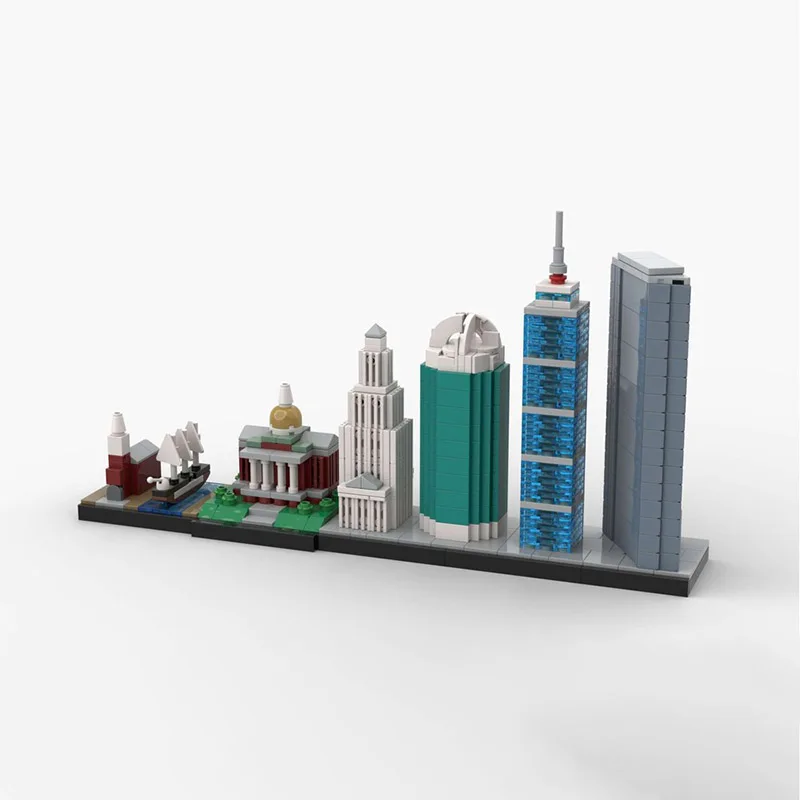 لعبة مكعبات بناء MOC نموذج ناطحة سحاب مصغر تمثال مجموعة ألعاب تجميع إبداعية كهدية للعطلات لأعياد الميلاد للجميع #2