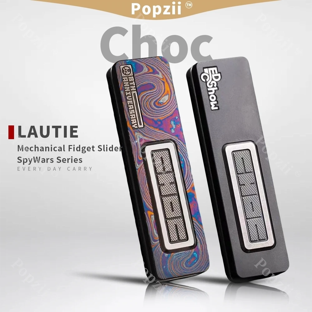 LAUTIE Choc 8th Anniversary Merch Stress Relief Toy Mechanical Push Slider Limited Edition Cool Gadget Fidgeting Toys