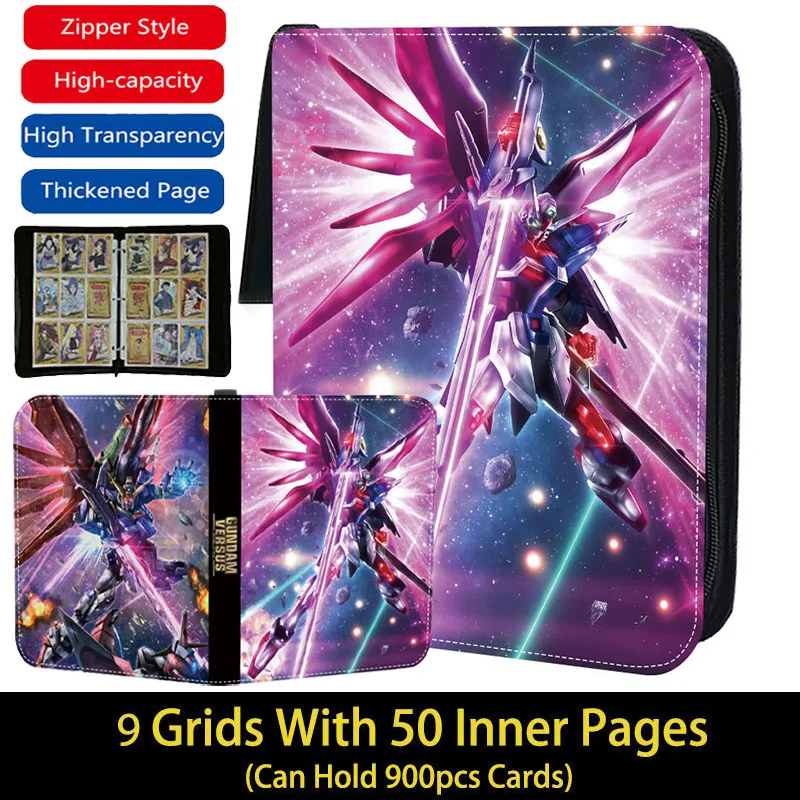 ガンダム カードビルダー 0079初期 フルコンプ 専用ケース バインダーセット 400-900pcs GUNDAM Cards Binder 4/9 Pocket Zipper PU Leather Card