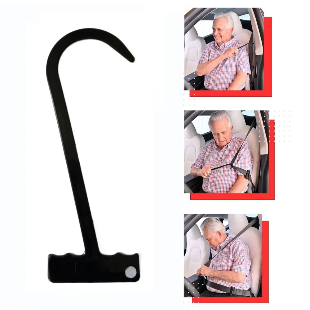 Seatbelt Catcher Seat Belt Aid Grabber - for Elderly & Disabled, Seatbelt Reacher Tool for Seniors with Back, Shoulder, or Elbo