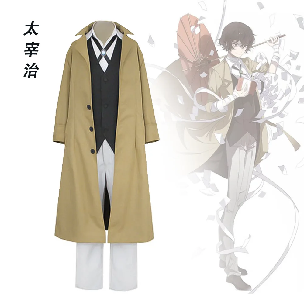 Wenhao Wild Dog Dazai Zhi Zhongyuan Cos Suit conjunto completo Edogawa Ranbu disfraz de Anime Cosplay