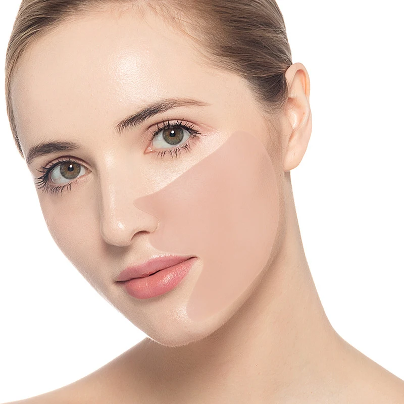 Gesichtsfalten-Entferner-Pad, wiederverwendbar, medizinisches Silikon, nasolabiale Falten, Anti-Aging-Maske, verhindert Falten, Hautstraffungspflaster