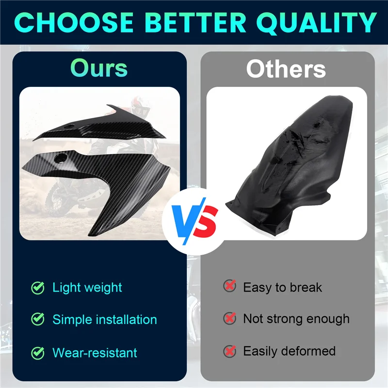 

AB16-Motorcycle Fairing Cover Upper Cowl Front Fender Side Panel Mudguard For MT-07 MT07 FZ-07 2012-2017