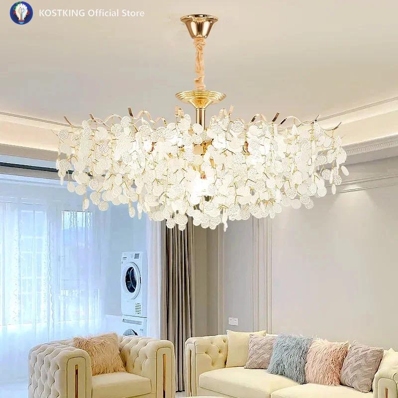 

Современная лампа для гостиной — хрустальная люстра с дизайном в виде дерева во французском стиле для светильников для столовой.