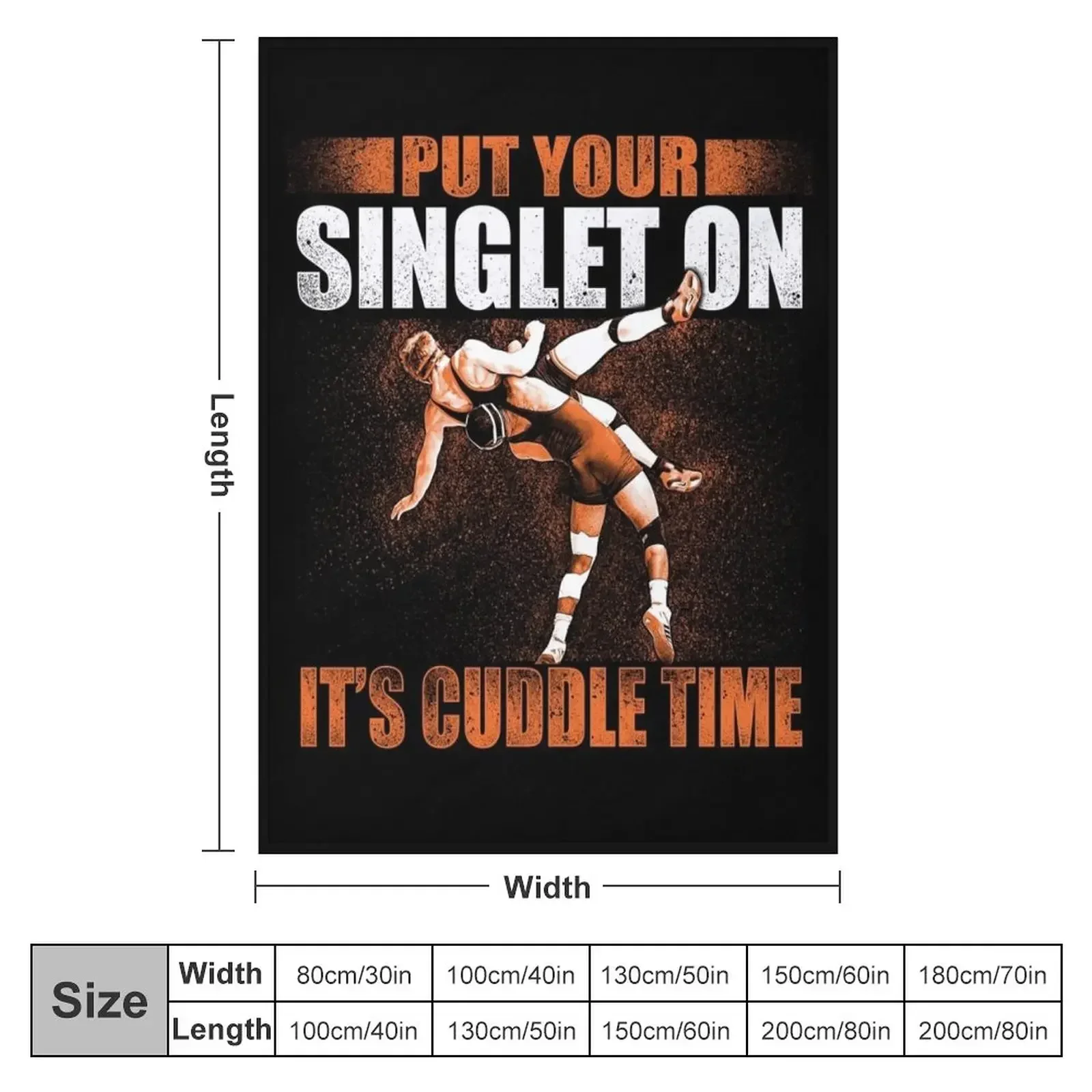 Wrestling Put Your Singlet On Gift Idea For Wrestler Throw Blanket Thin bed plaid Furry Blankets