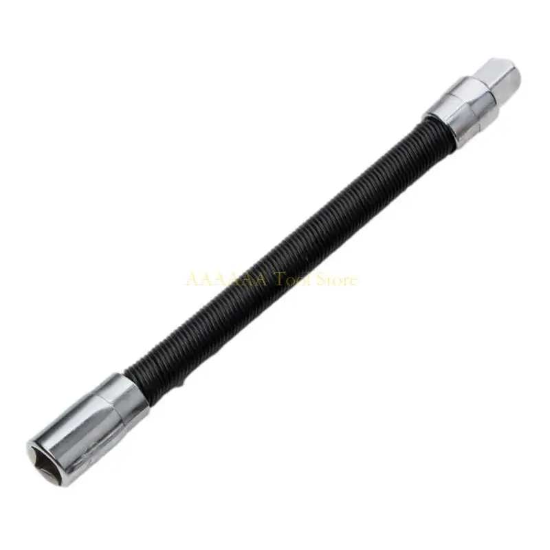 A2BE Extension Rod Electric Wrench Sleeve Socket Soft Bendable Hose for Screw Removal