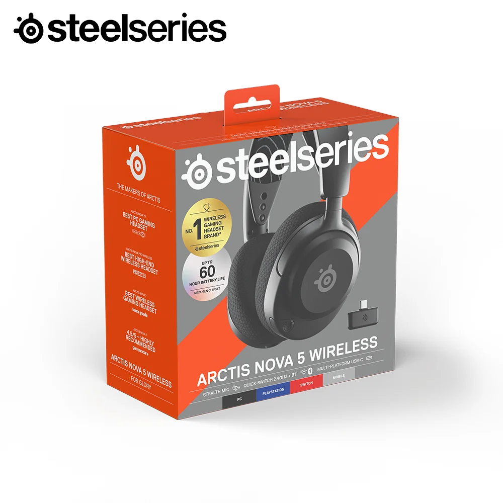 Free Stand Included] Steelseries Arctis Nova 5 Wireless 61670