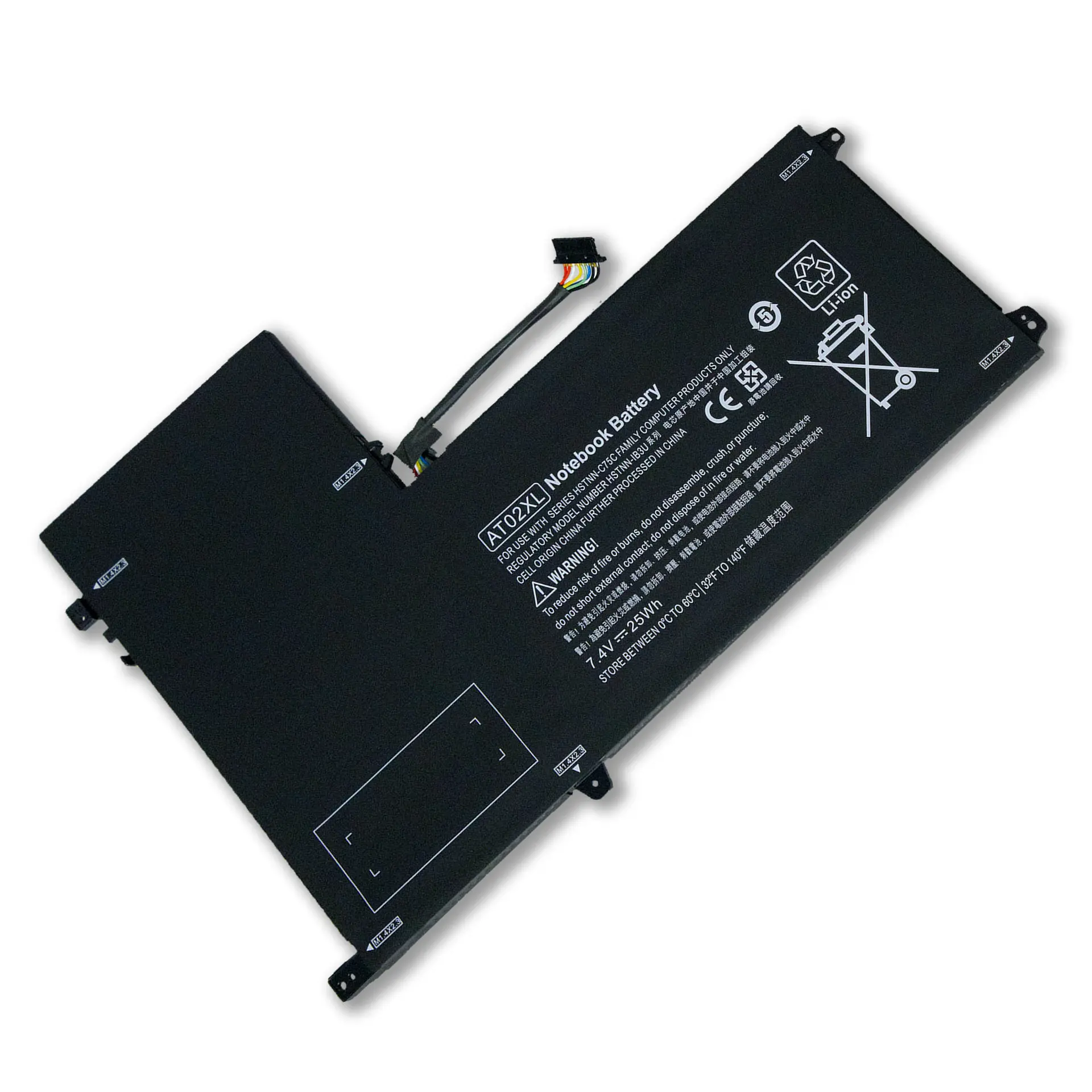 7.4V 25Wh Original quality Battery for Table, AT02XL HSTNN-C75C HSTNN-IB3U