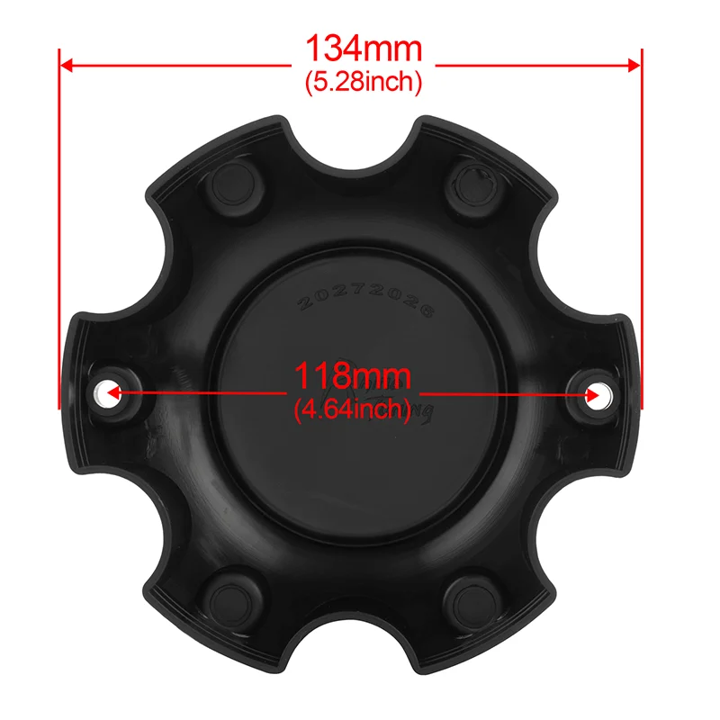 1pc 134mm/ 5.28in 70mm/ 2.76in Car Wheel Center Hub Caps Covers for 89-9765 Ultra Motorsports Auto Replacement Parts Black