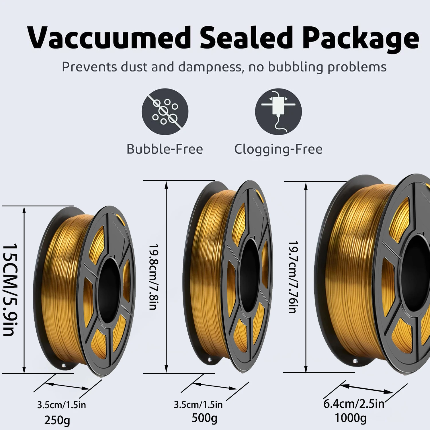 3D Printer Filament, Silk Gold - 3D Printing Gold recension och pris